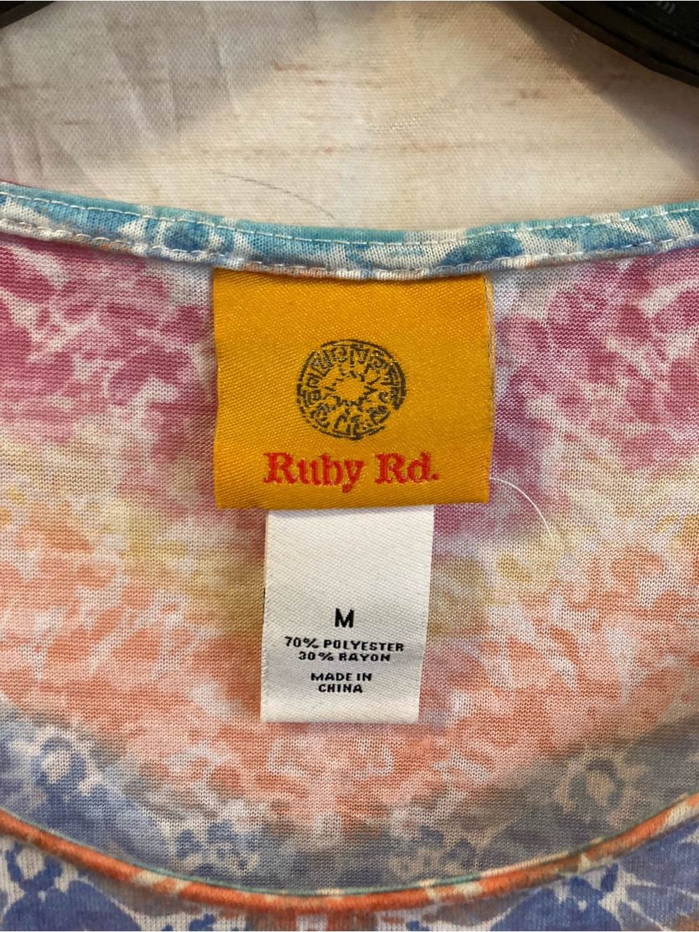Ruby Rd. Colorful blouse-Ladies Medium - Picture 6 of 6